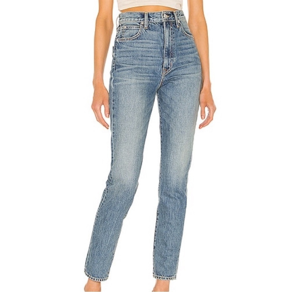 SLVRLAKE beatnik straight leg jeans don’t be cruel medium wash rigid size 26